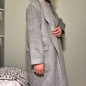 🍃oversized long grey coat🍃